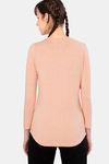 Amante Cotton Relaxed Top - Peach Blossom Marl — thumbnail 3